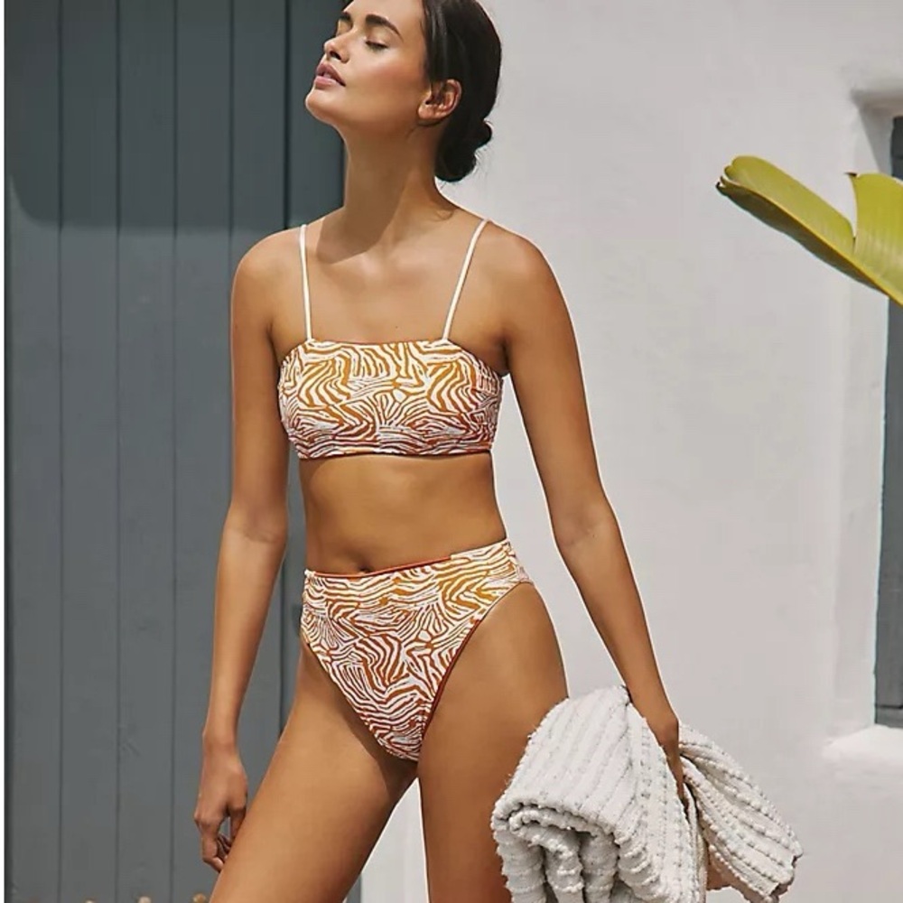MAAJI Set - x Anthropologie Reversible Storm Bikini Top & High Waist Bottoms - M